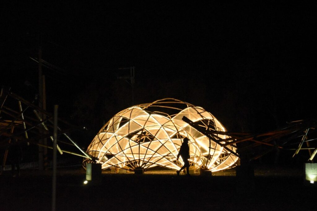 台南 左鎮燈會 哈洽文創工作室
竹構 氤韻 燈光