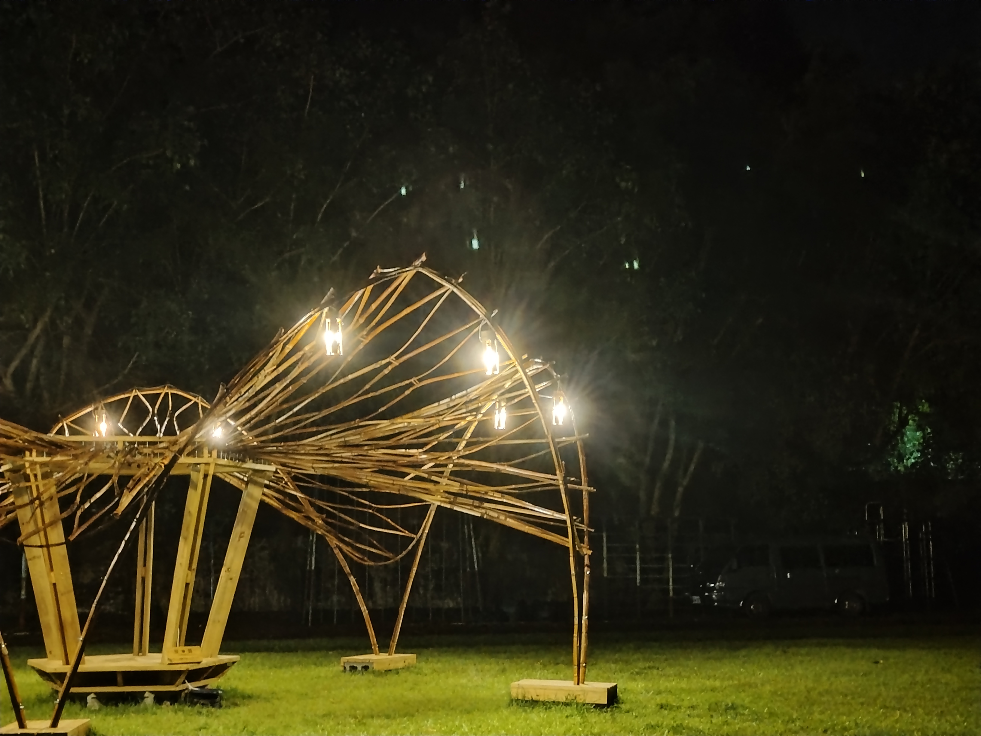 台南
左鎮
竹構
燈光